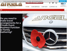 Tablet Screenshot of angelacoaches.co.uk